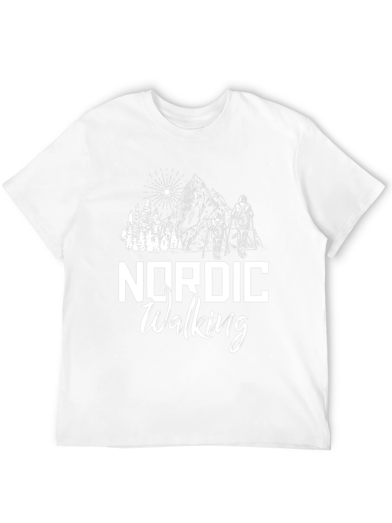 Nordic Walking Graphic T-Shirt - Outdoor Adventure