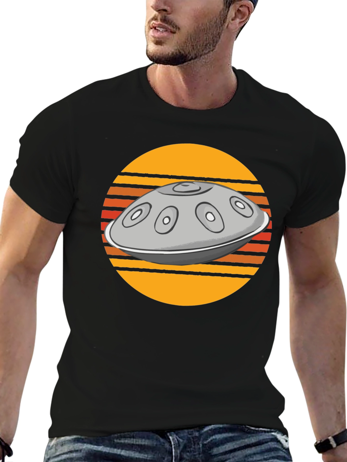Retro Hang Drum Graphic Tee