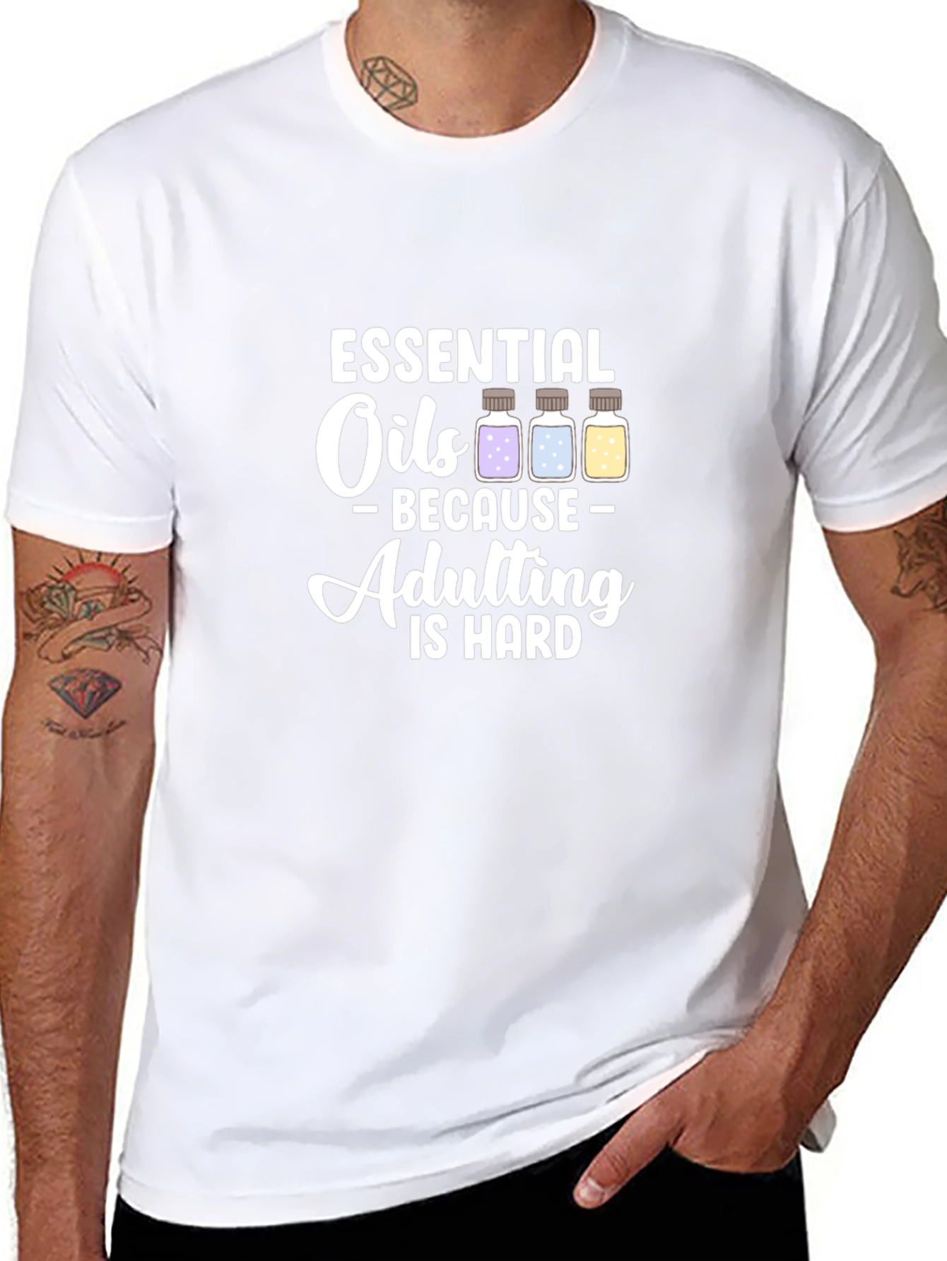 Essential Oils Adulting T-Shirt - Humor Tee