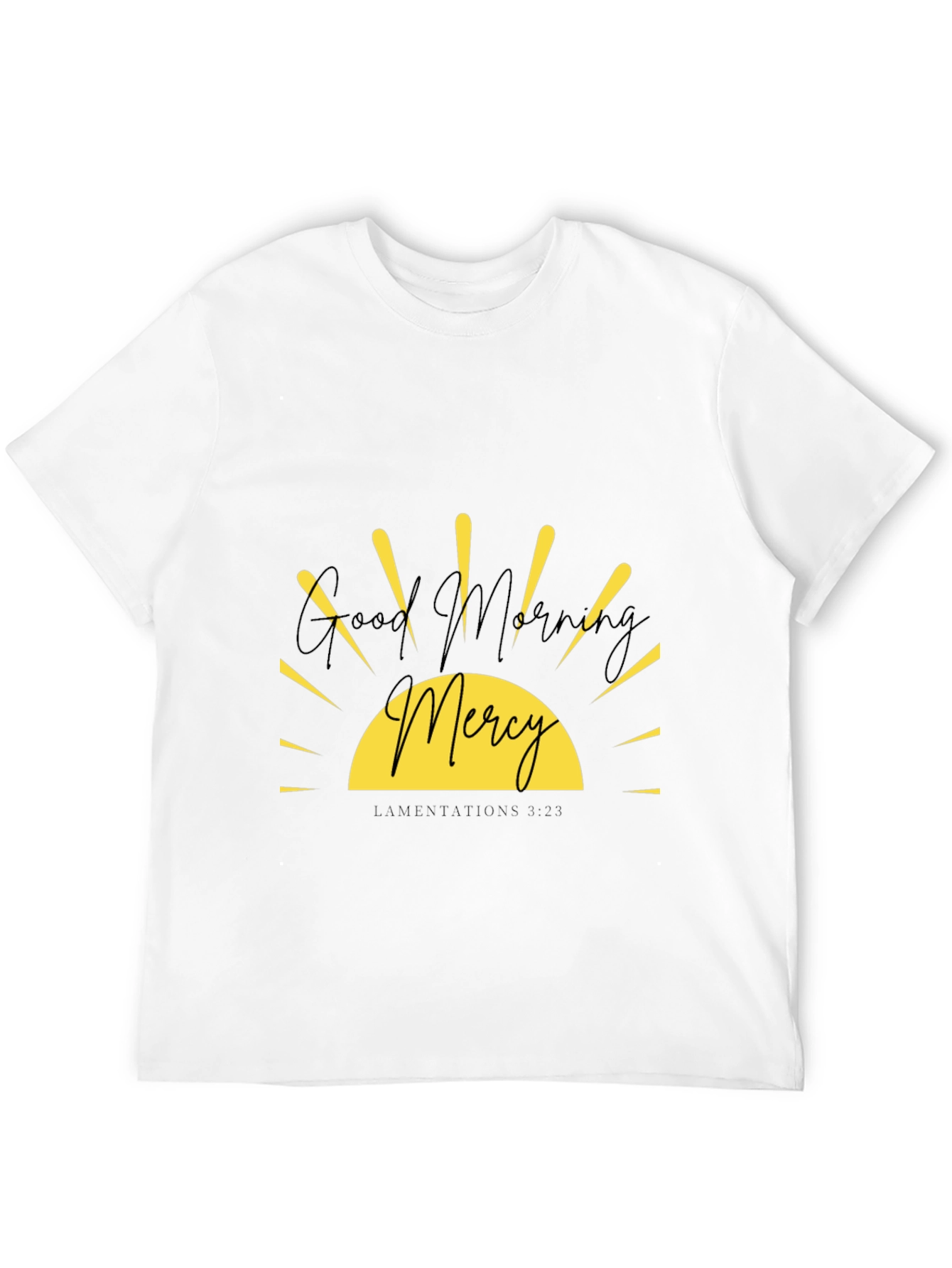 Good Morning Mercy Graphic Tee - Black