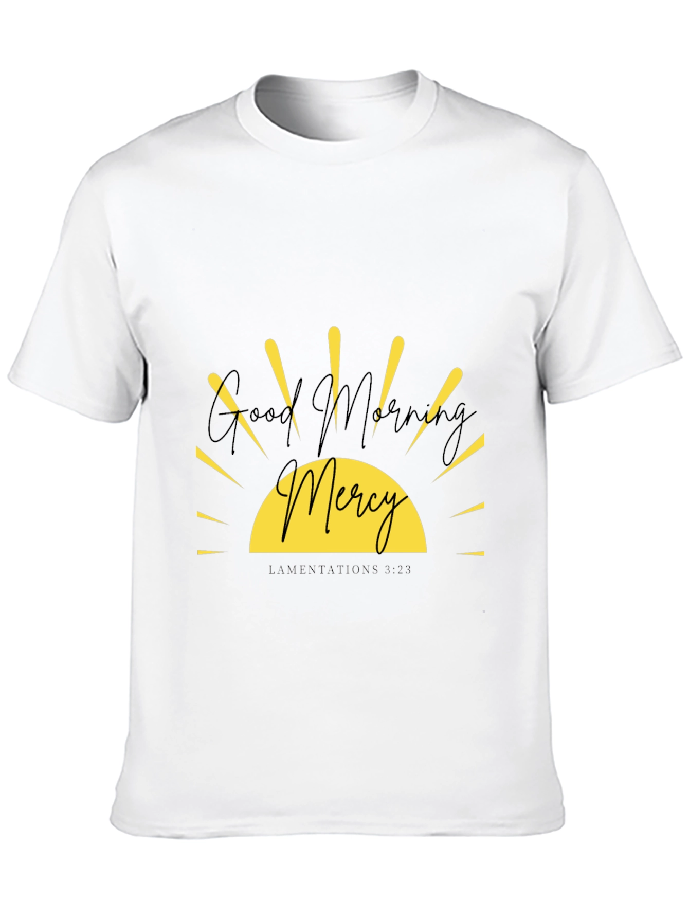 Good Morning Mercy Graphic Tee - Black