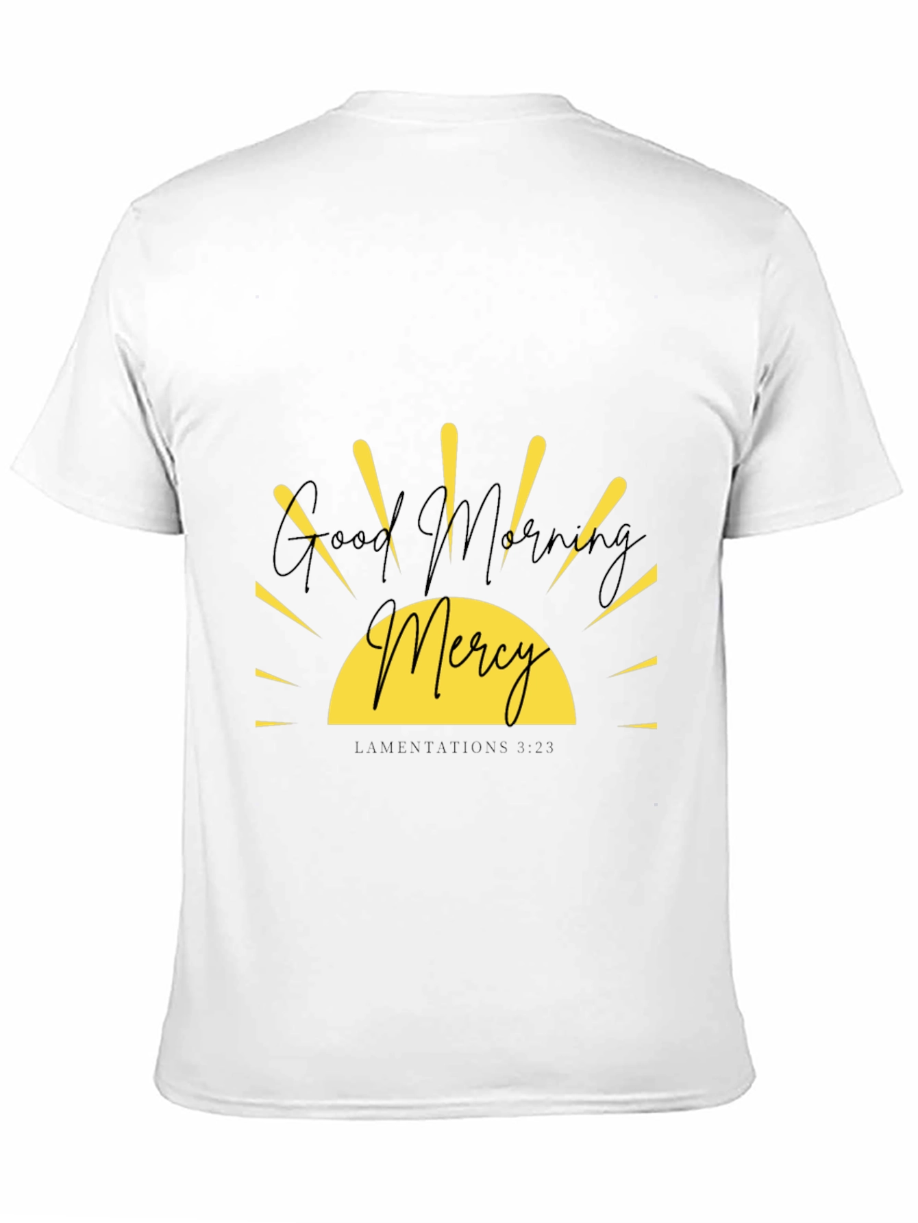 Good Morning Mercy Graphic Tee - Black