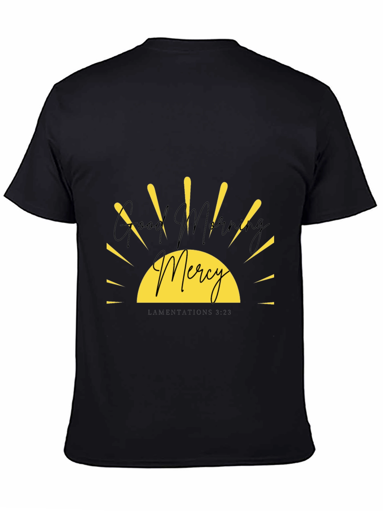 Good Morning Mercy Graphic Tee - Black