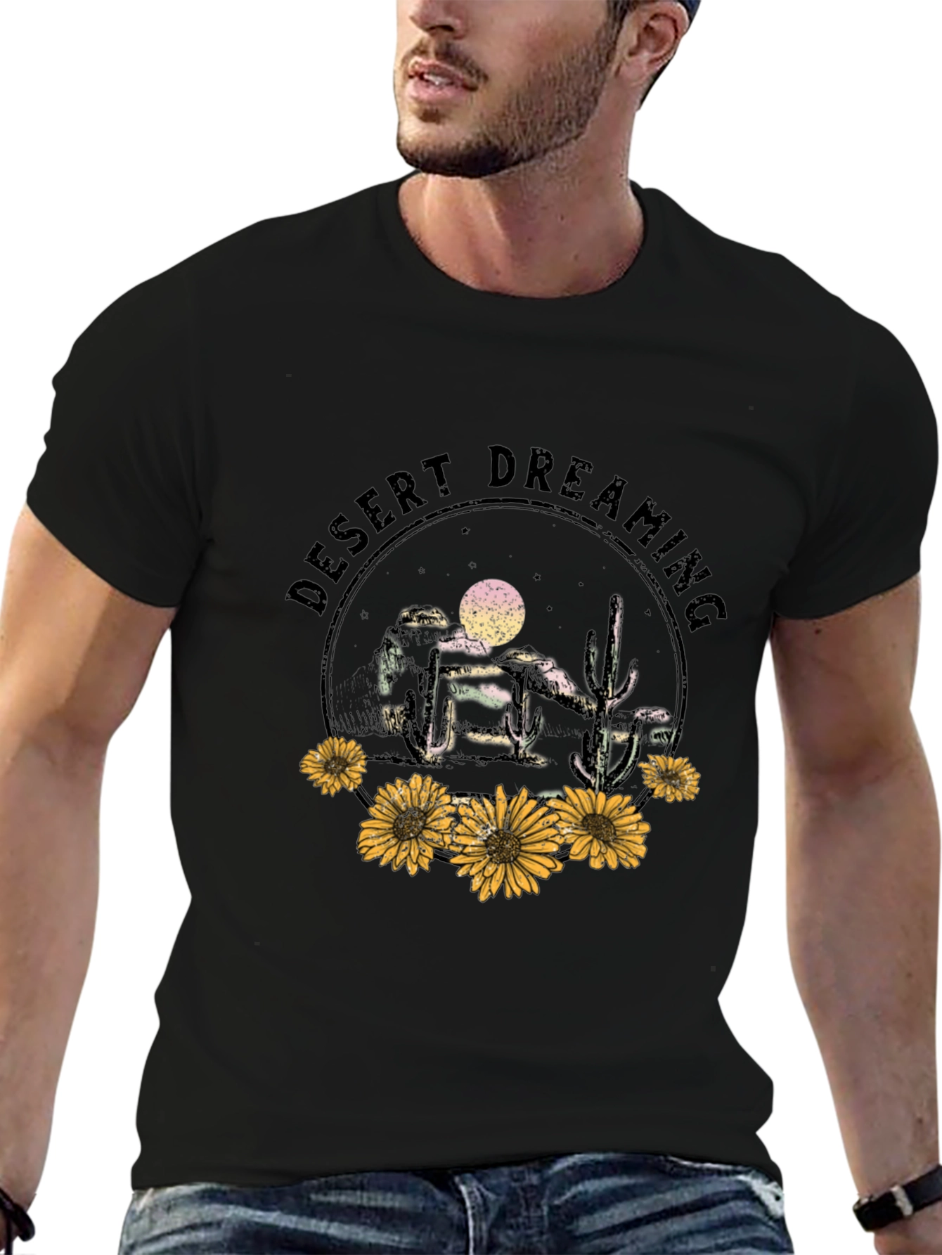 Desert Dreaming Graphic Tee - Black