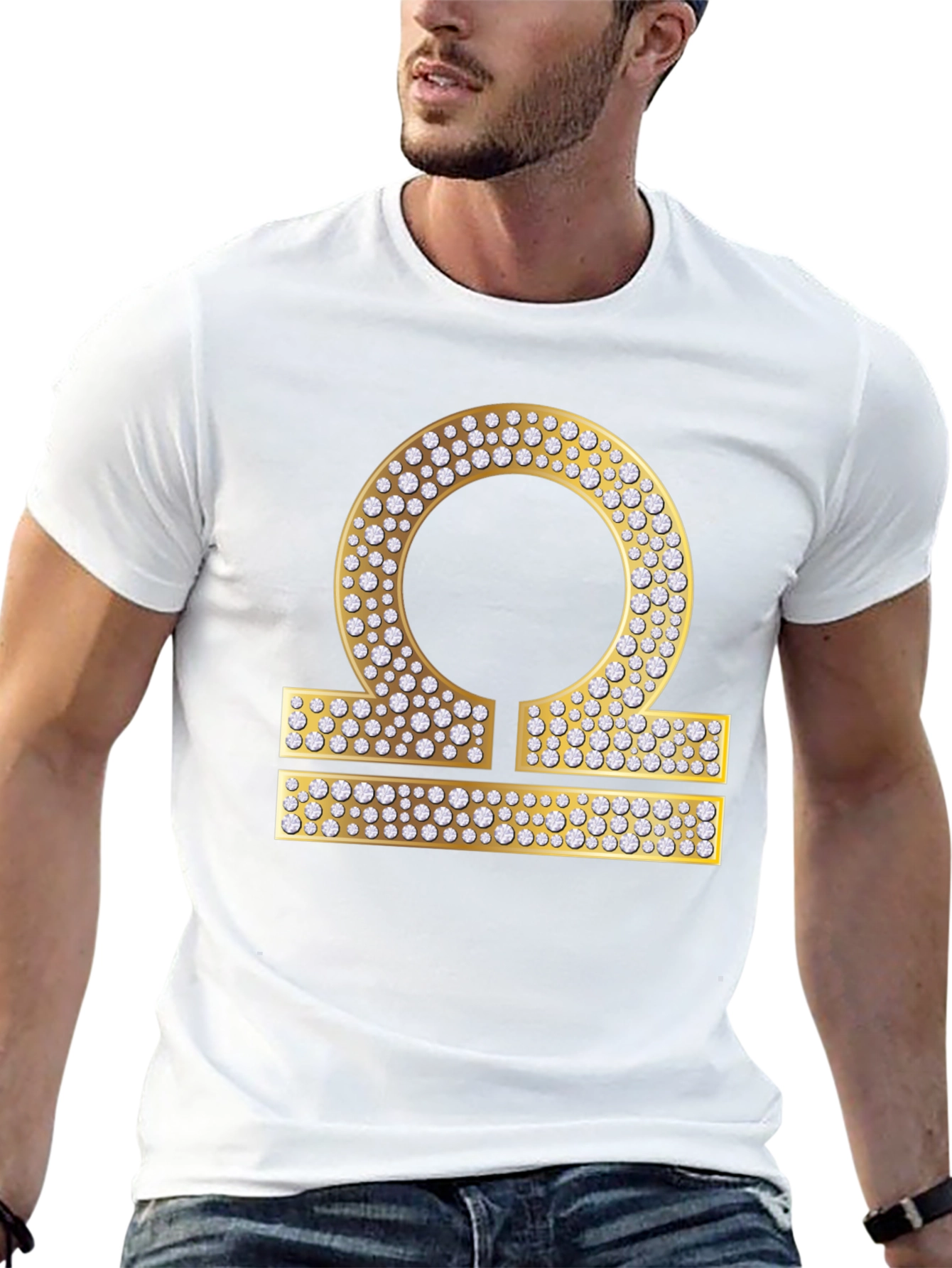 Libra Zodiac Diamond Graphic Tee