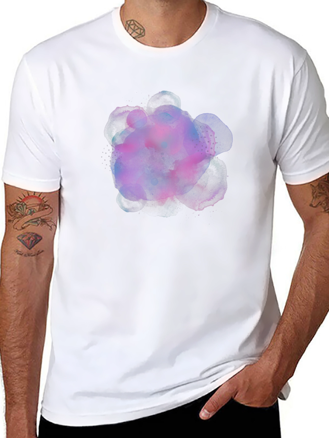 Abstract Ink T-Shirt - Black Graphic Tee