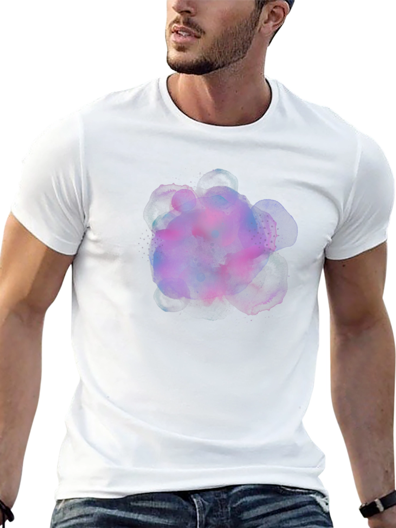 Abstract Ink T-Shirt - Black Graphic Tee