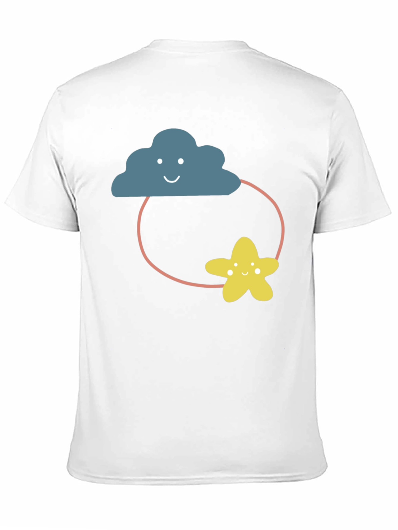 Cute Cloud & Star Graphic Tee