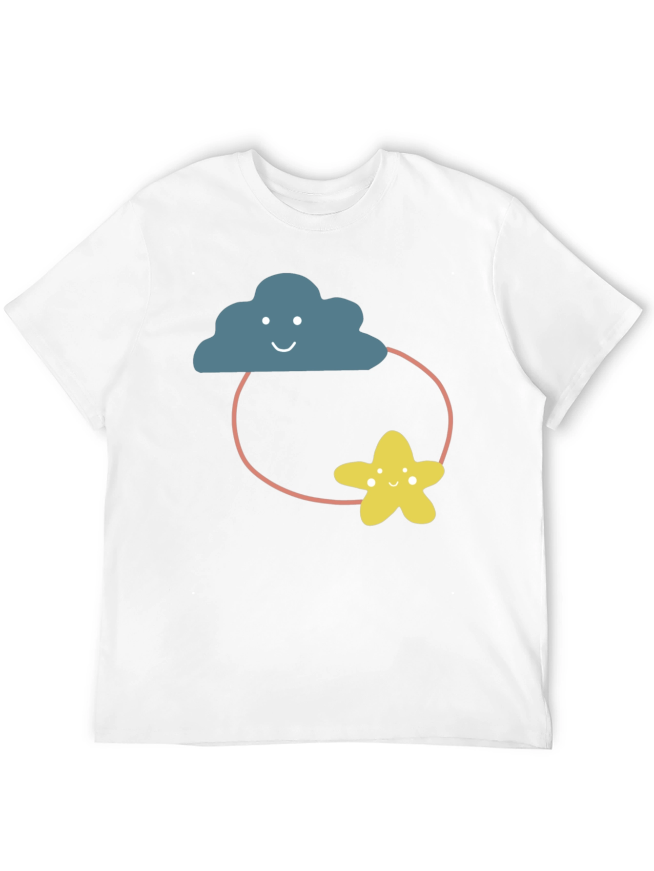 Cute Cloud & Star Graphic Tee