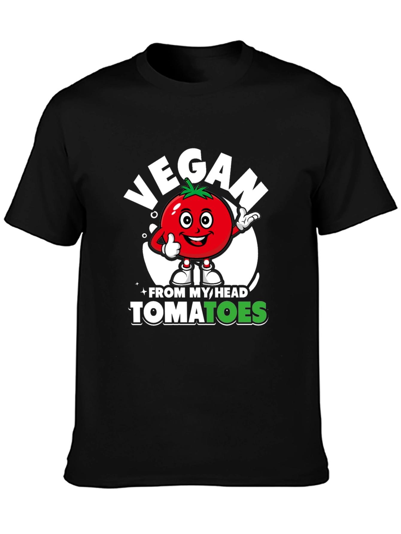 Vegan From My Head Tomatoes Graphic Tee