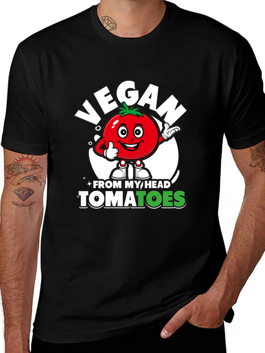 Vegan From My Head Tomatoes Graphic Tee