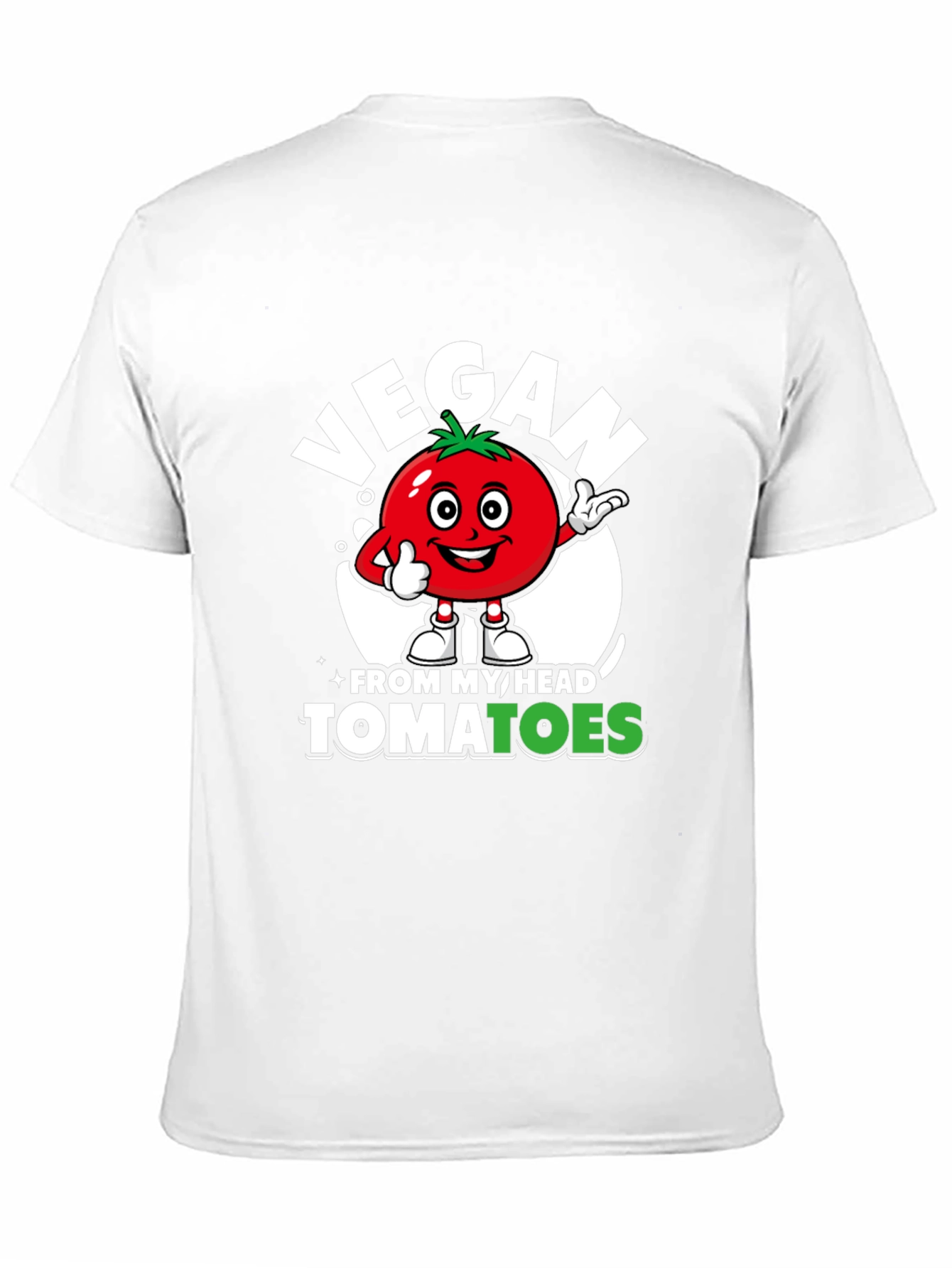 Vegan From My Head Tomatoes Graphic Tee