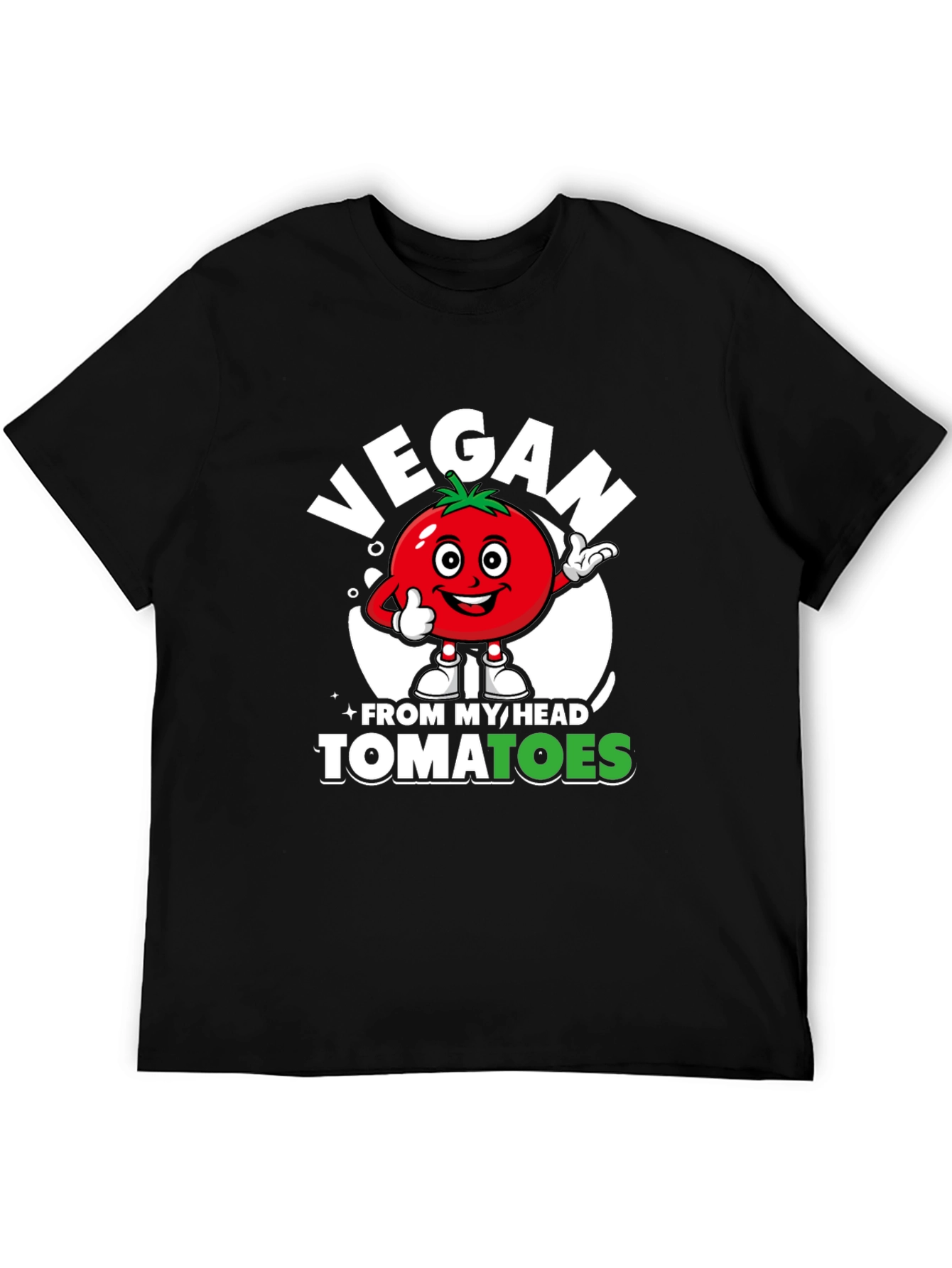 Vegan From My Head Tomatoes Graphic Tee
