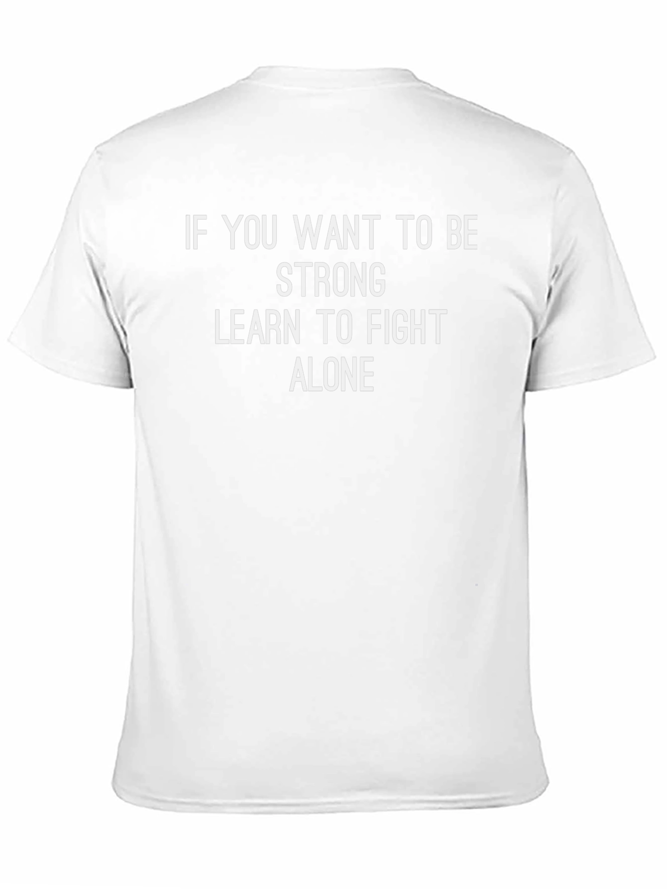 Strong Alone Black Graphic T-Shirt