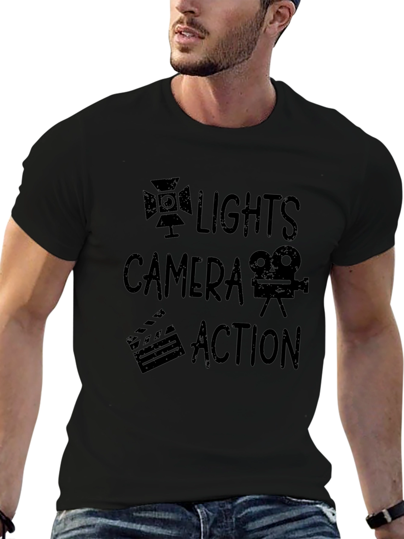 Lights Camera Action Graphic Tee