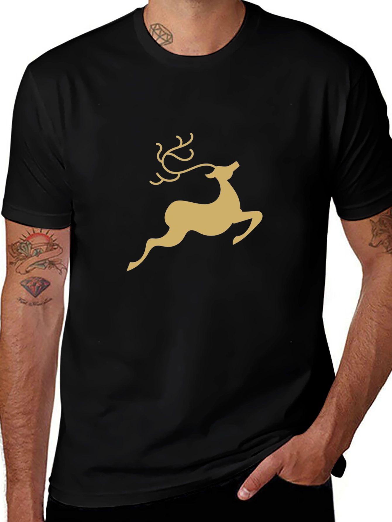 Reindeer Graphic Tee - Classic Holiday Style