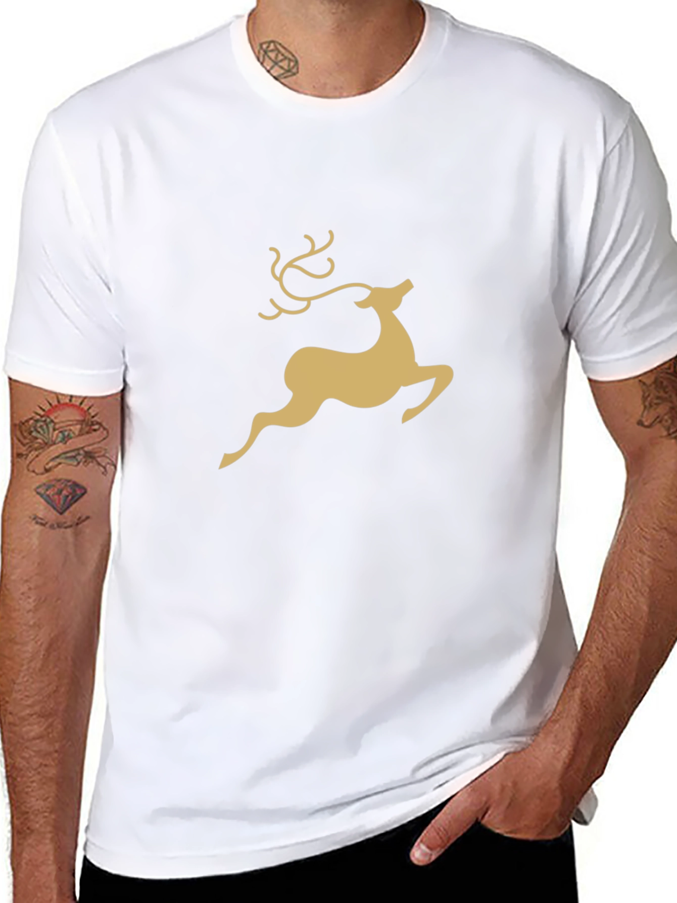 Reindeer Graphic Tee - Classic Holiday Style
