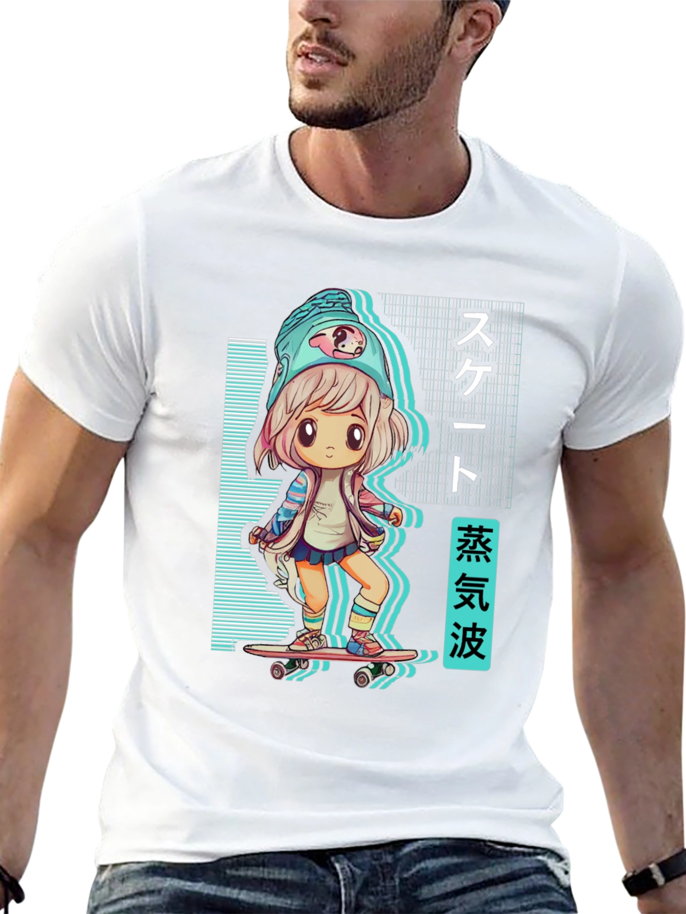 Anime Skater Girl T-Shirt