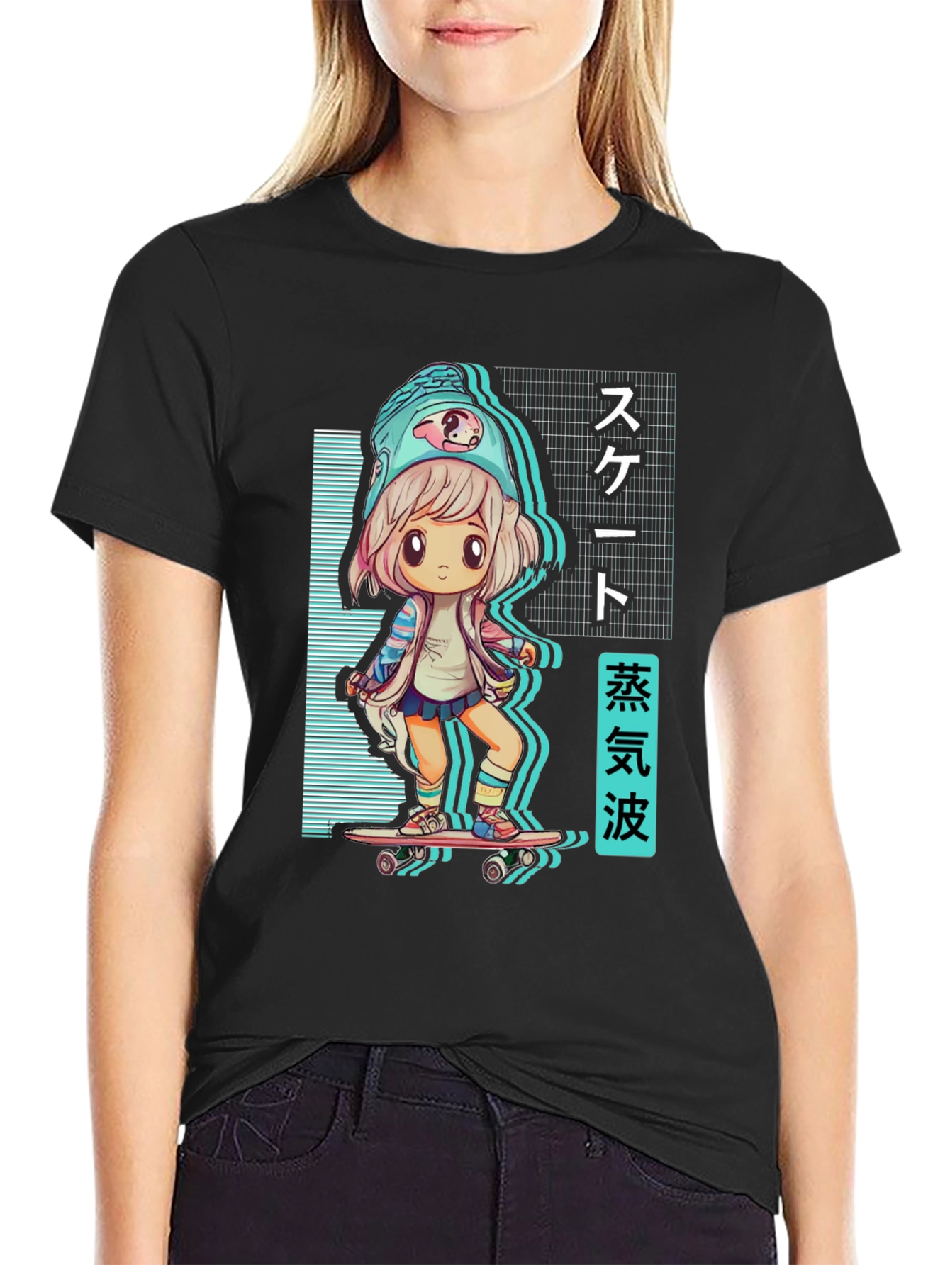 Anime Skater Girl T-Shirt
