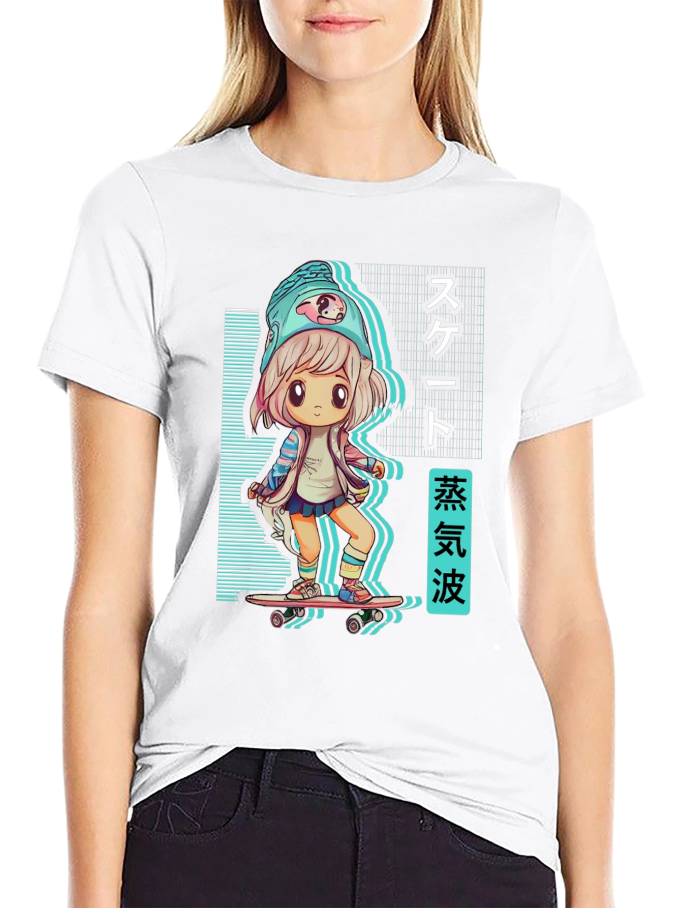 Anime Skater Girl T-Shirt