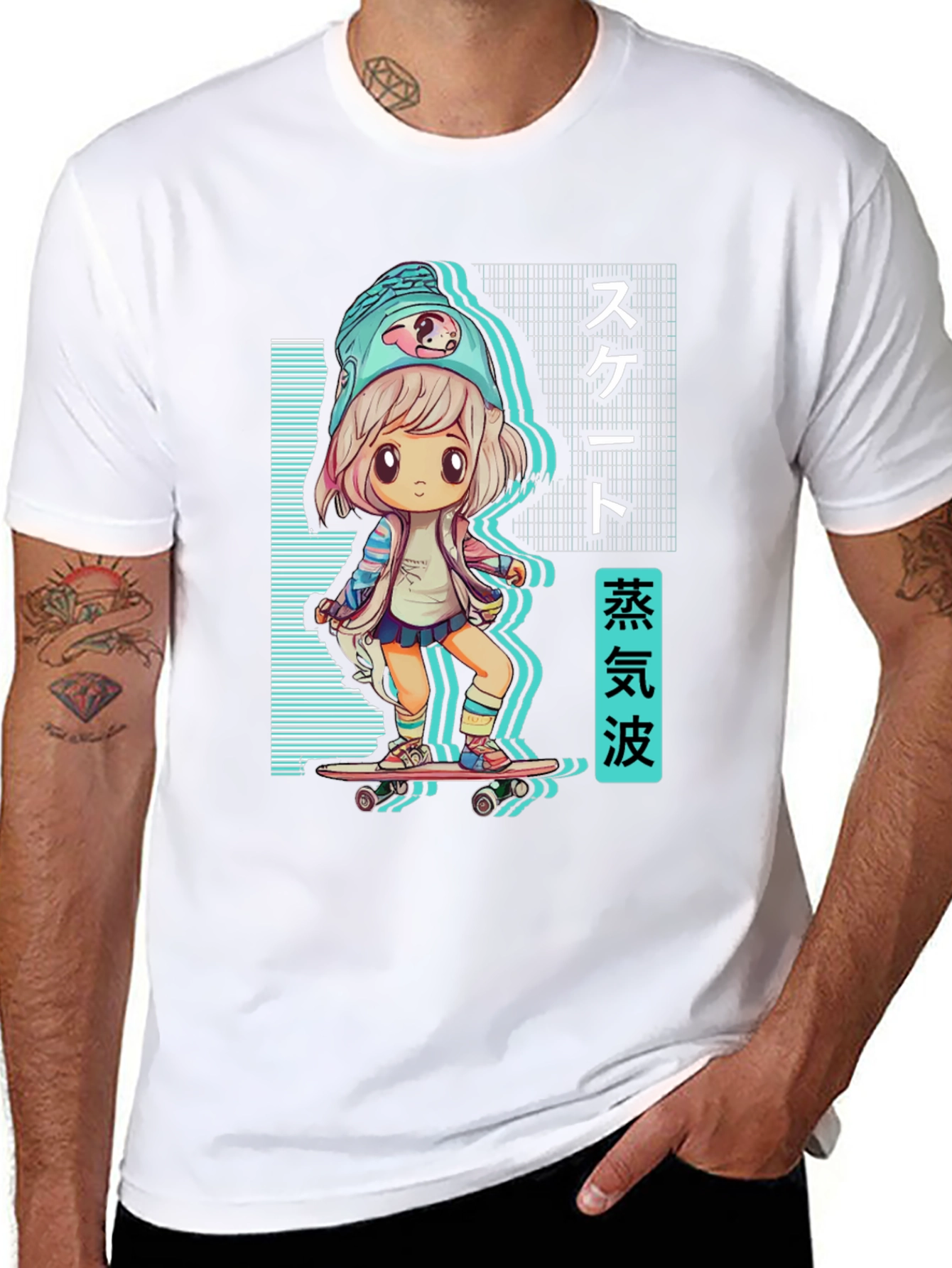 Anime Skater Girl T-Shirt