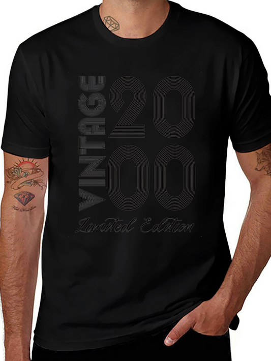 Vintage 2000 Limited Edition Black Graphic T-Shirt