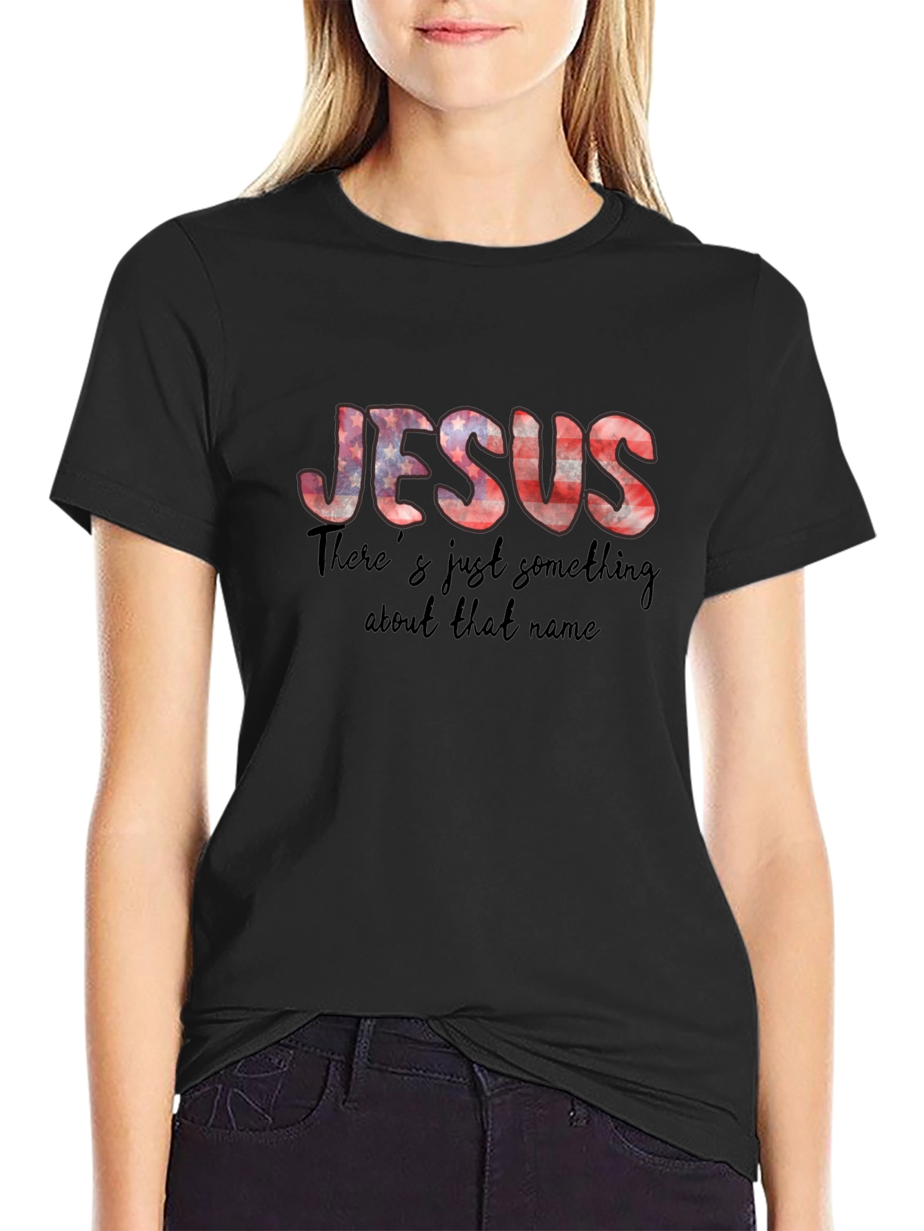 Jesus Graphic Black T-Shirt for Men