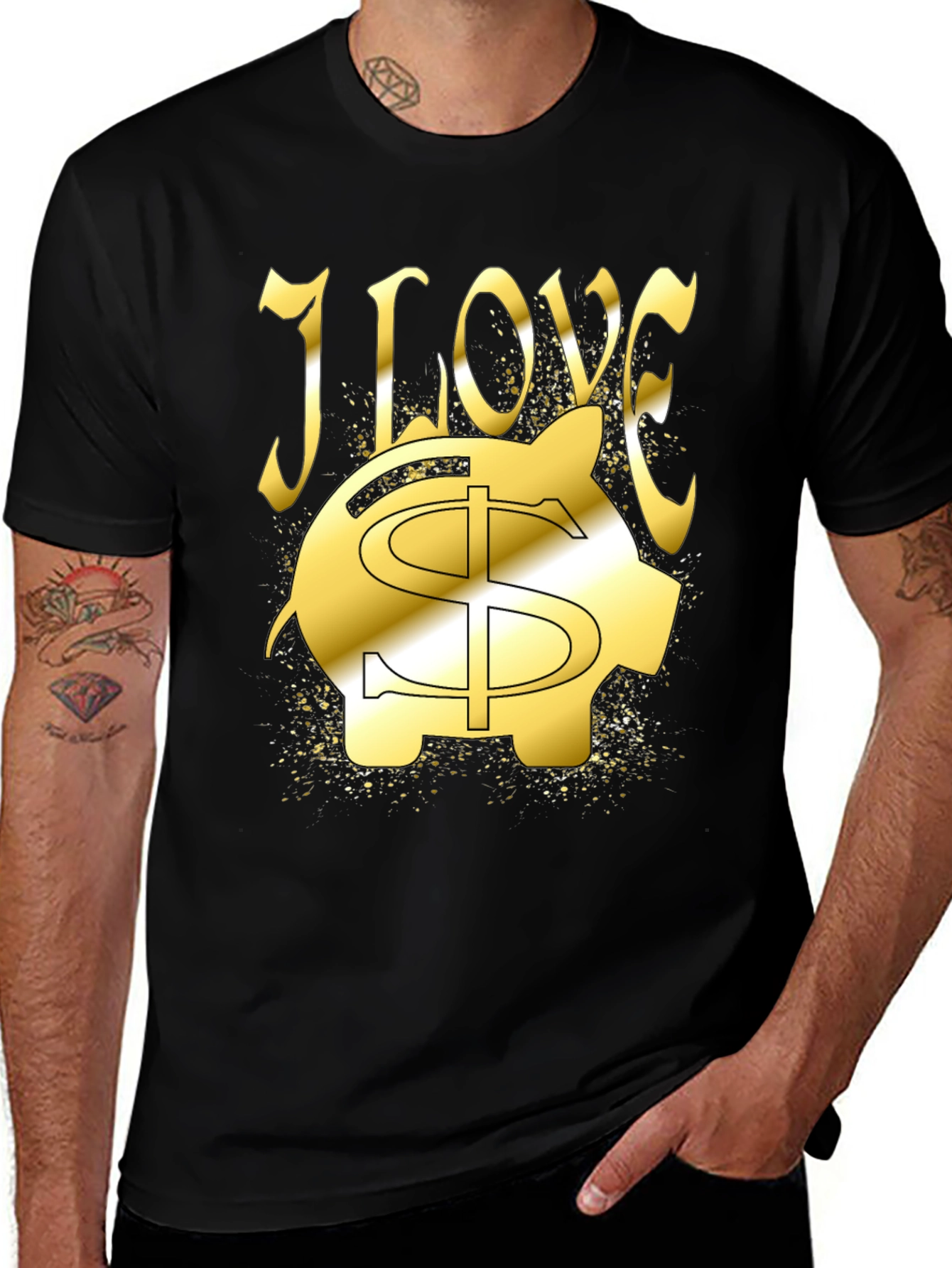 I Love Money Piggy Bank T-Shirt