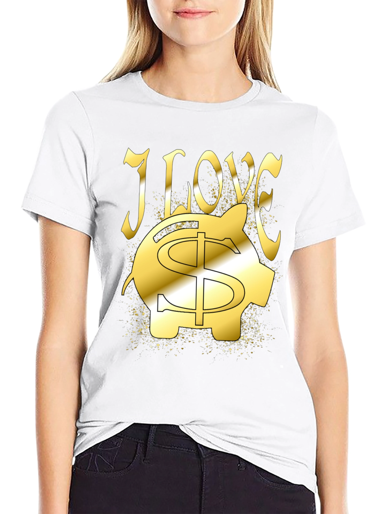 I Love Money Piggy Bank T-Shirt