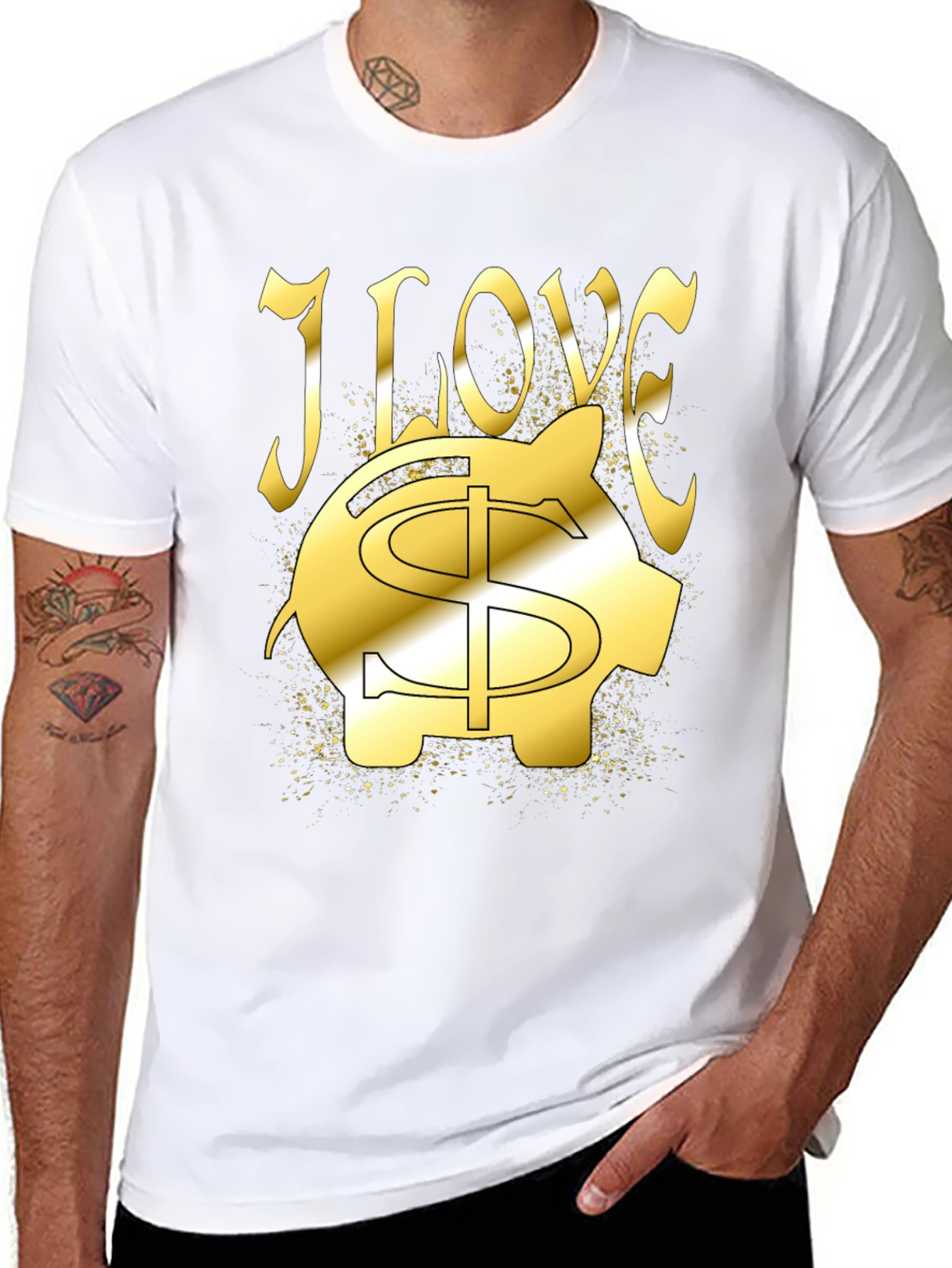 I Love Money Piggy Bank T-Shirt