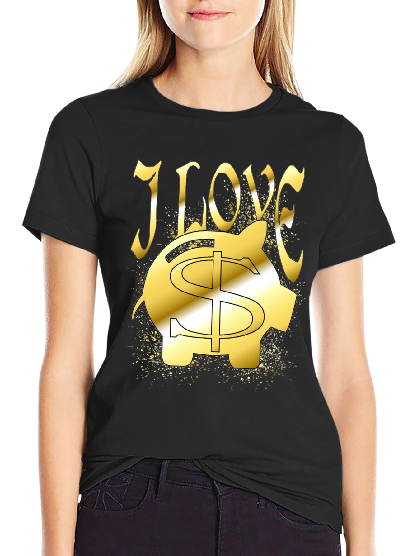 I Love Money Piggy Bank T-Shirt