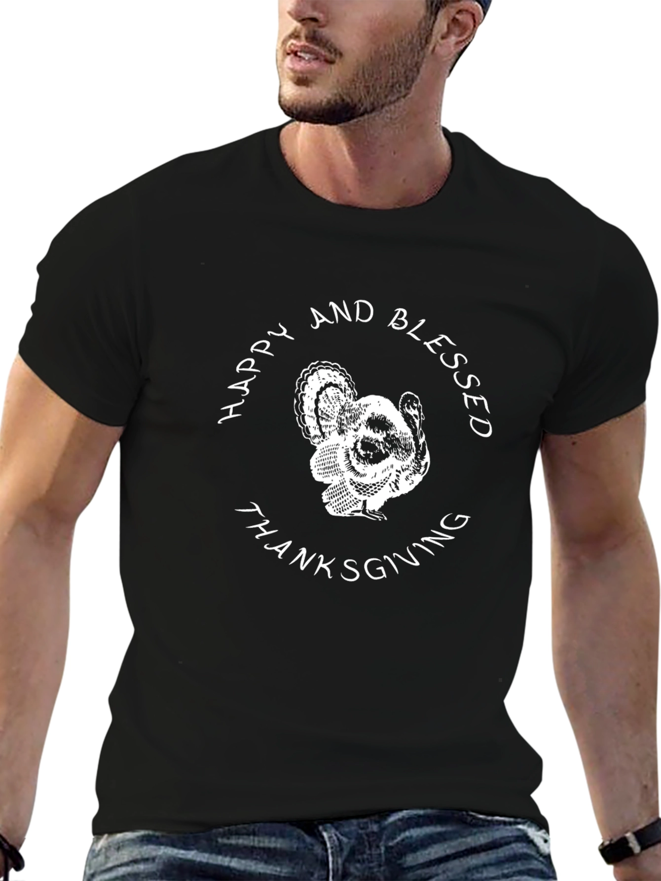 Happy and Blessed Thanksgiving Turkey T-Shirt