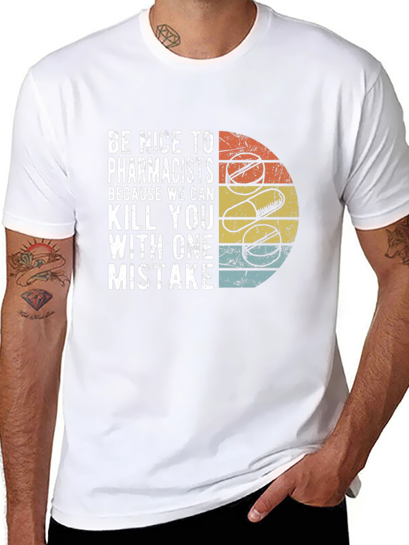 Funny Pharmacist T-Shirt - Be Nice or Else!