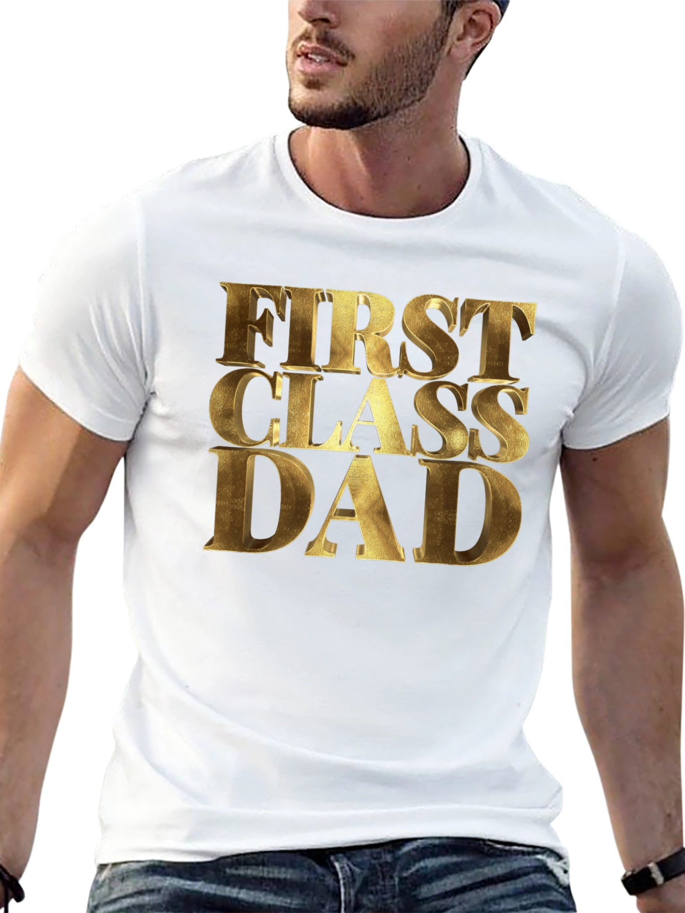 First Class Dad Graphic Tee