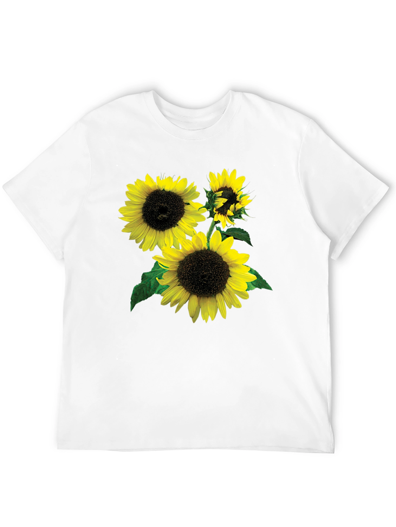 Sunflower Graphic Tee - Stylish Black T-Shirt