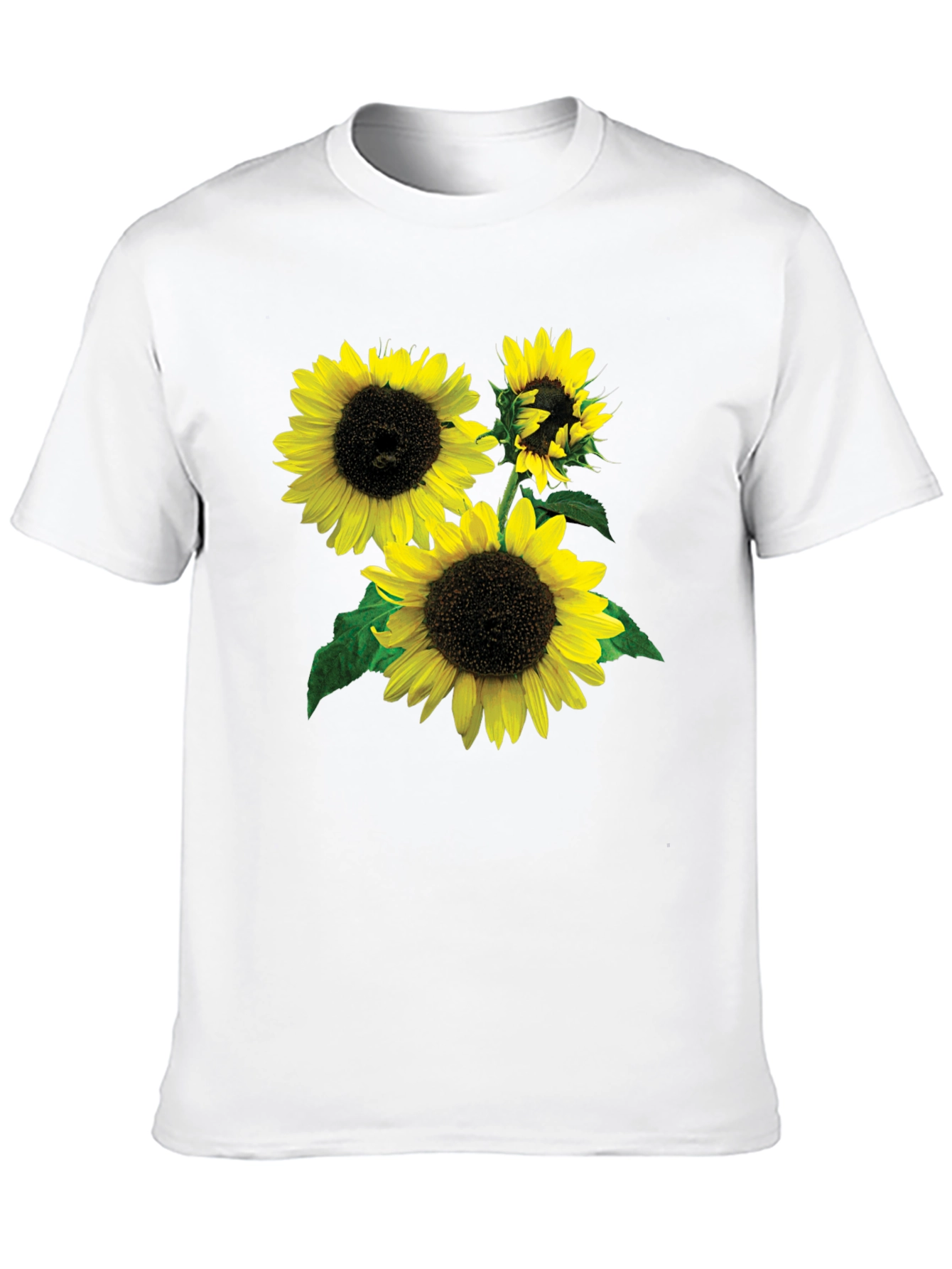 Sunflower Graphic Tee - Stylish Black T-Shirt