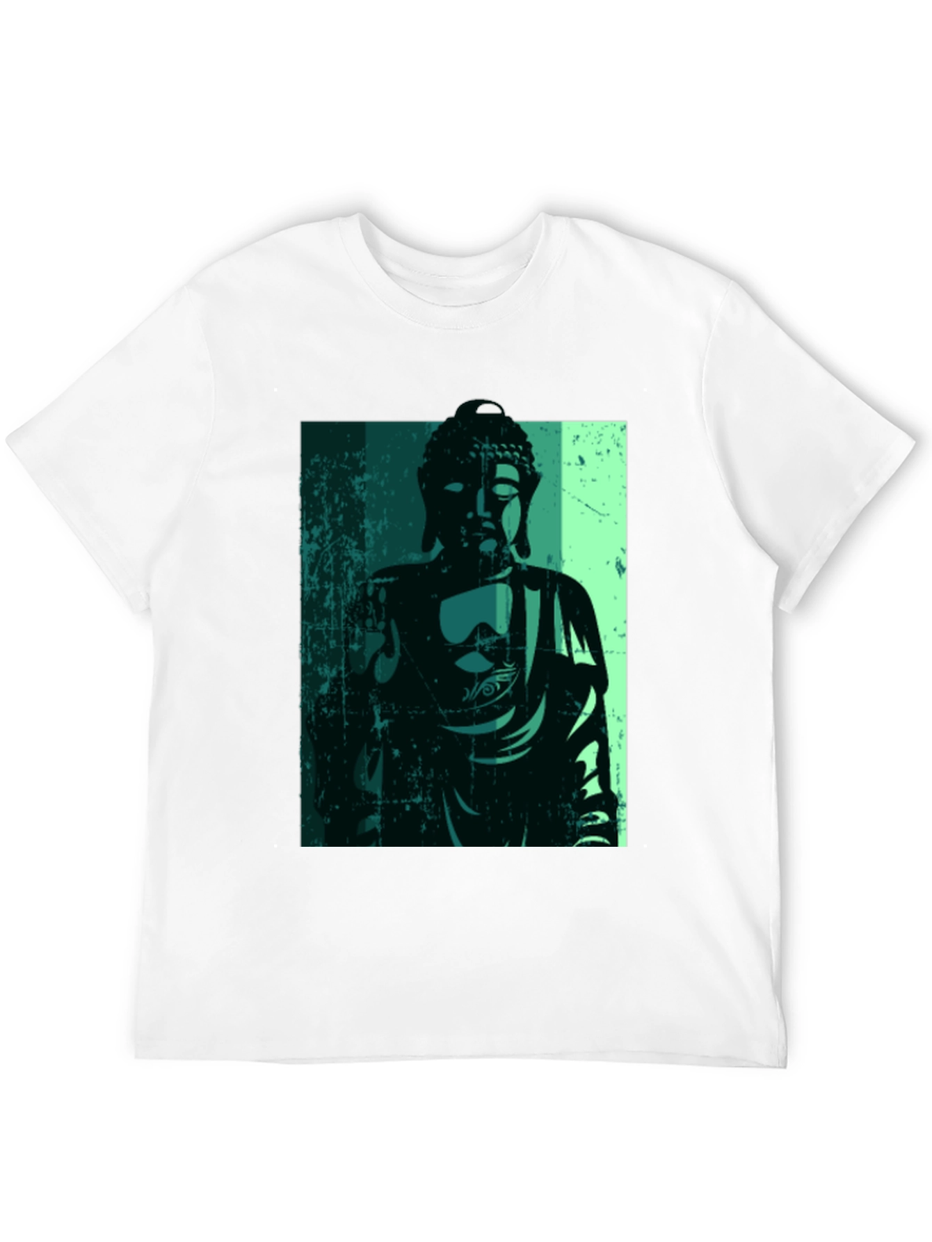 Buddha Graphic Print Black T-Shirt