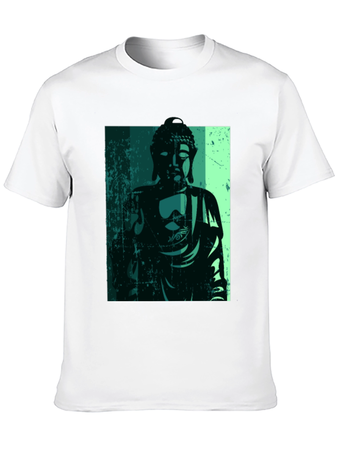 Buddha Graphic Print Black T-Shirt