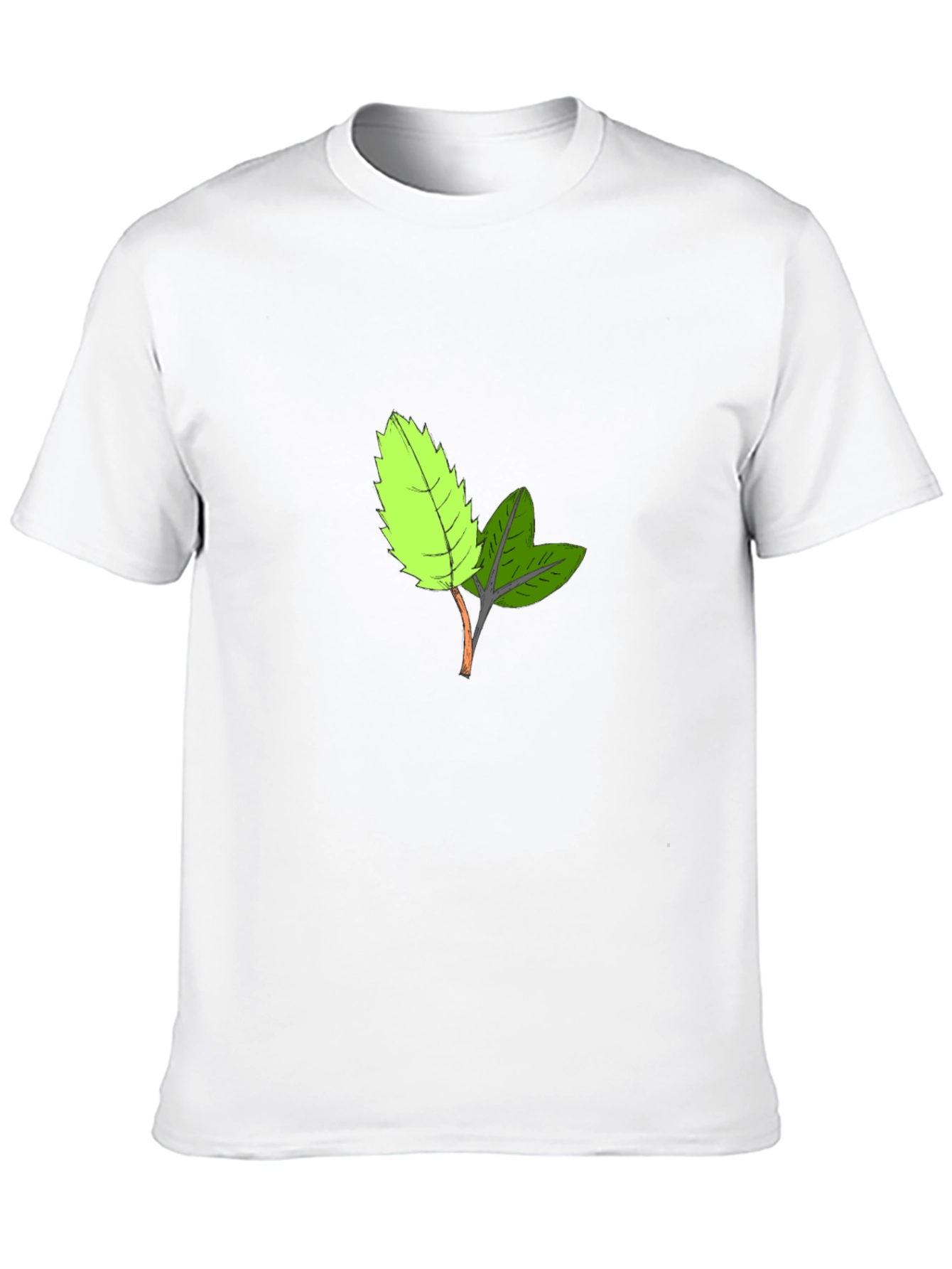 Leaf Print Tee - Casual Comfort Style