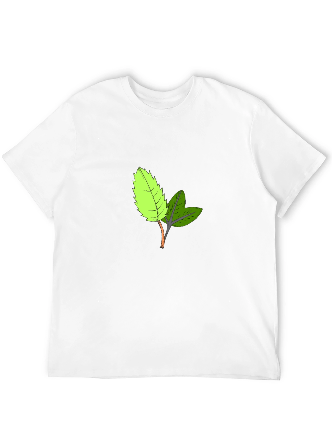 Leaf Print Tee - Casual Comfort Style