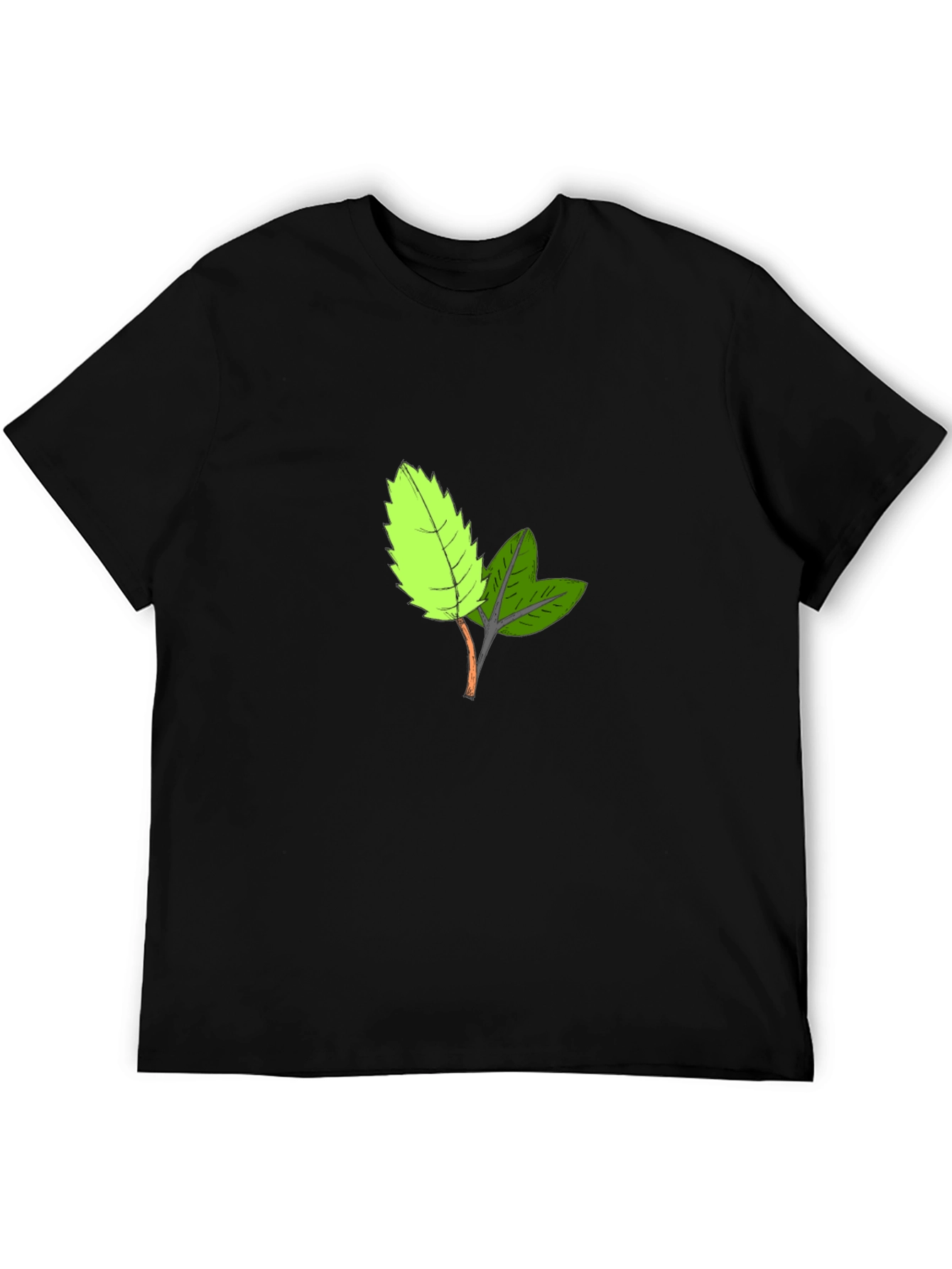 Leaf Print Tee - Casual Comfort Style