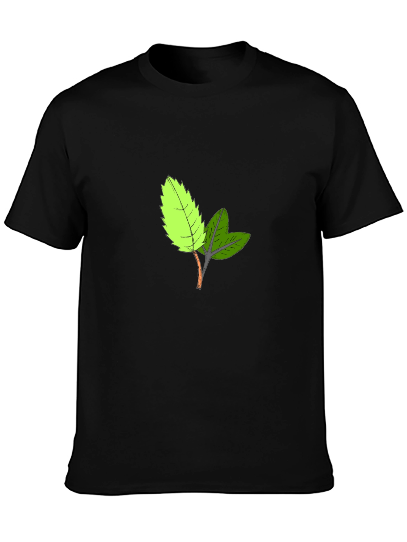 Leaf Print Tee - Casual Comfort Style