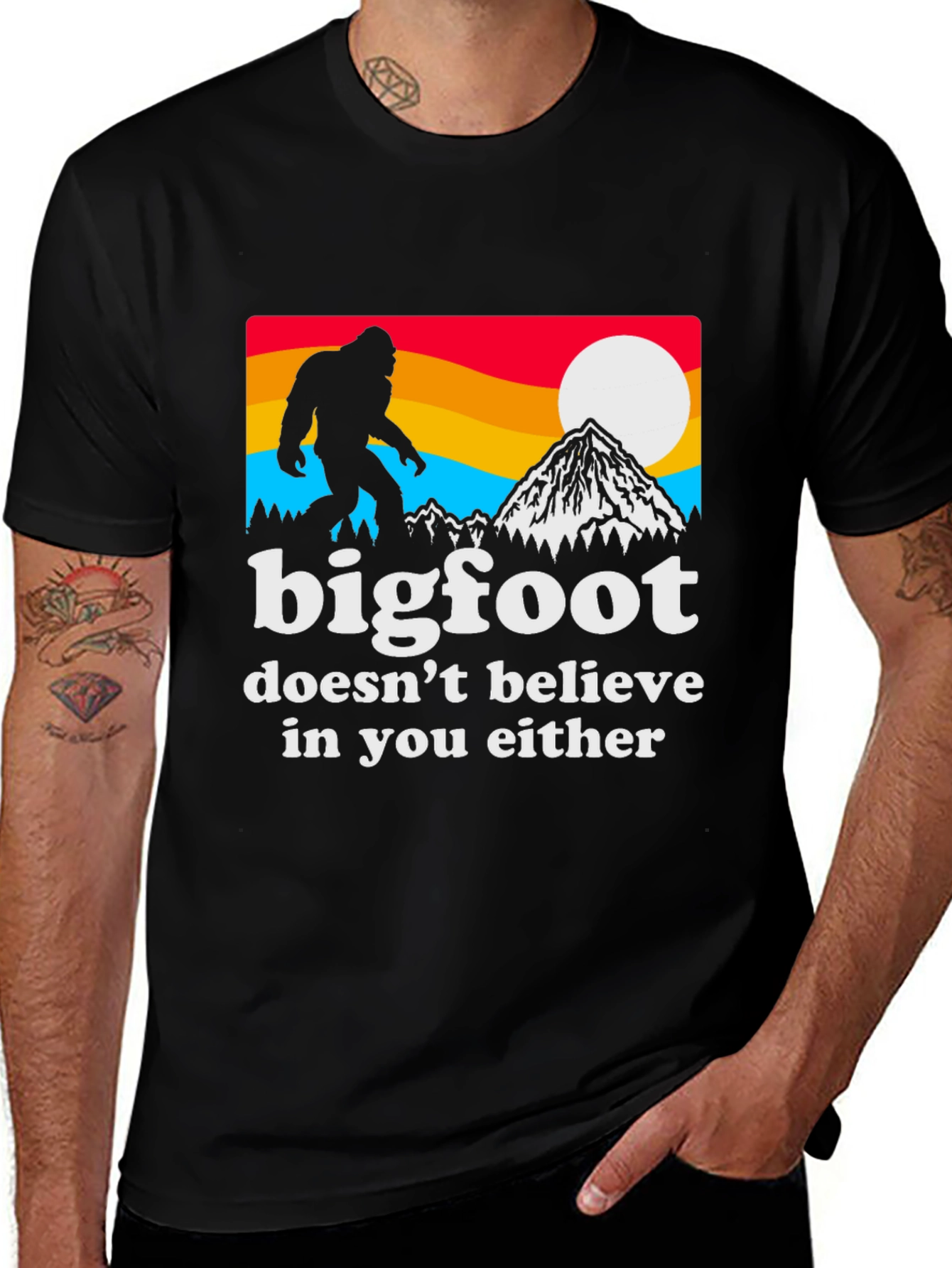 Bigfoot Believer T-Shirt - Funny Graphic Tee