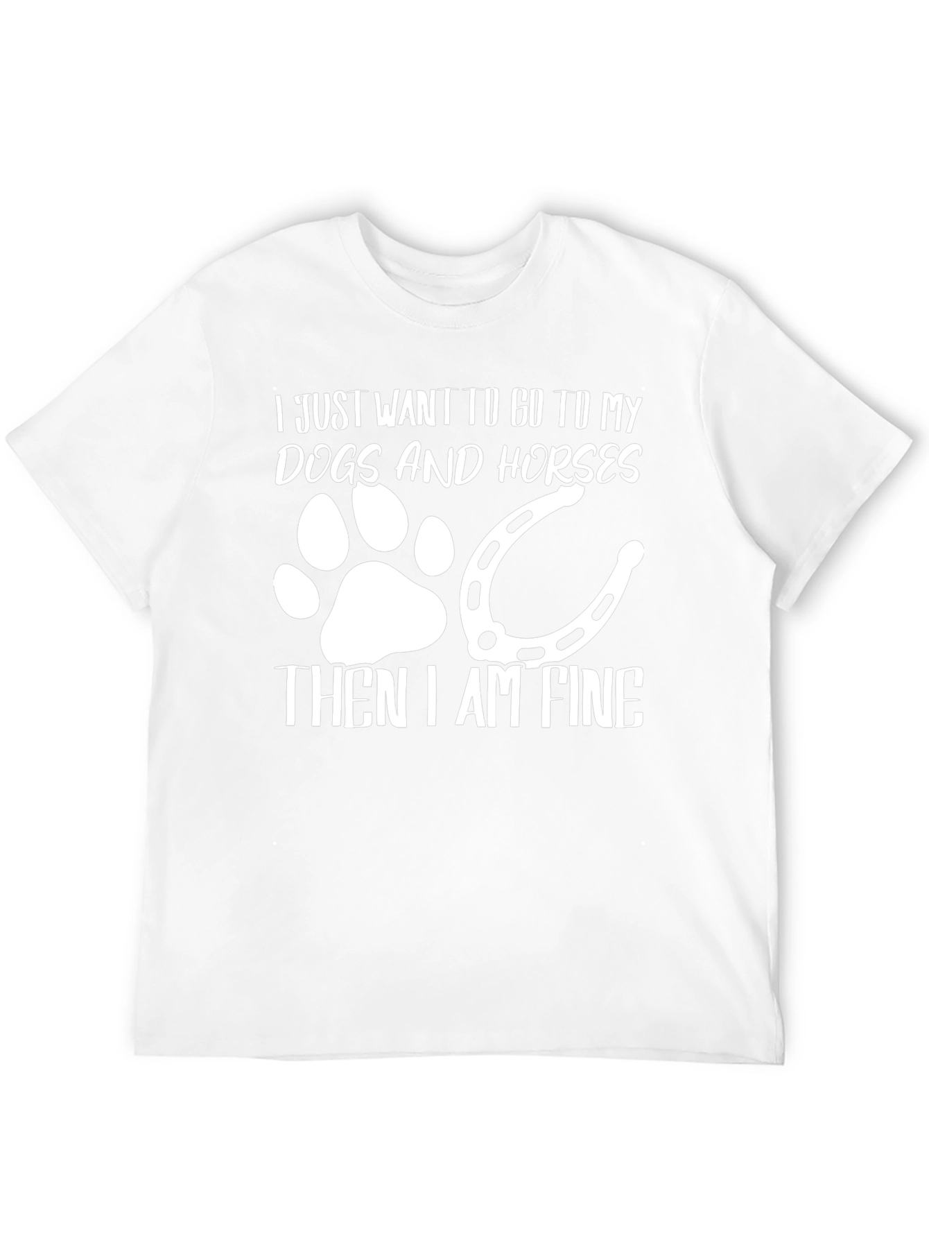 Dogs and Horses T-Shirt Fine Design
