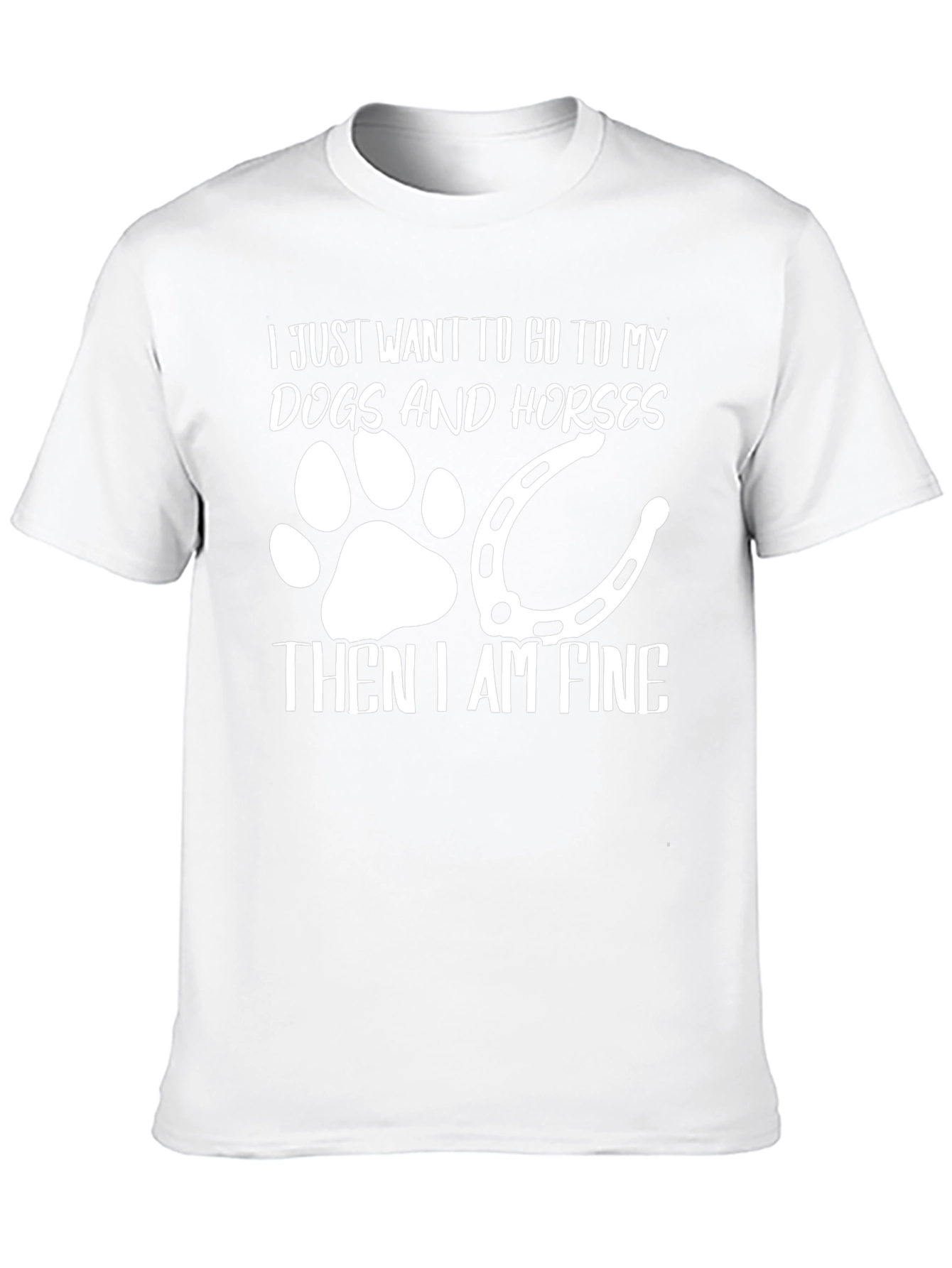 Dogs and Horses T-Shirt Fine Design