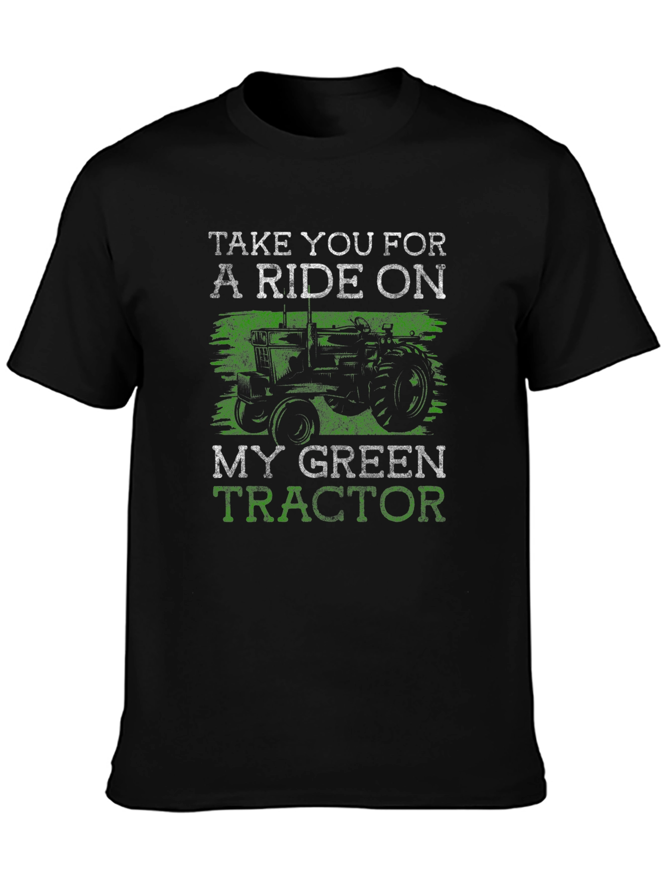 Green Tractor Ride Graphic Tee