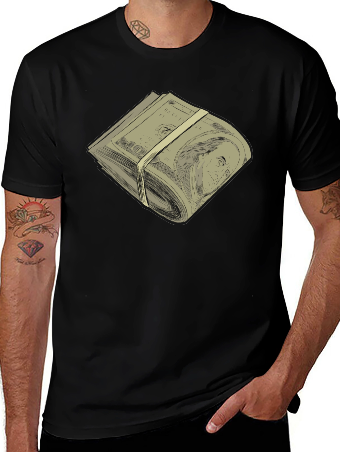Cash Money Black T-Shirt - Stylish Design