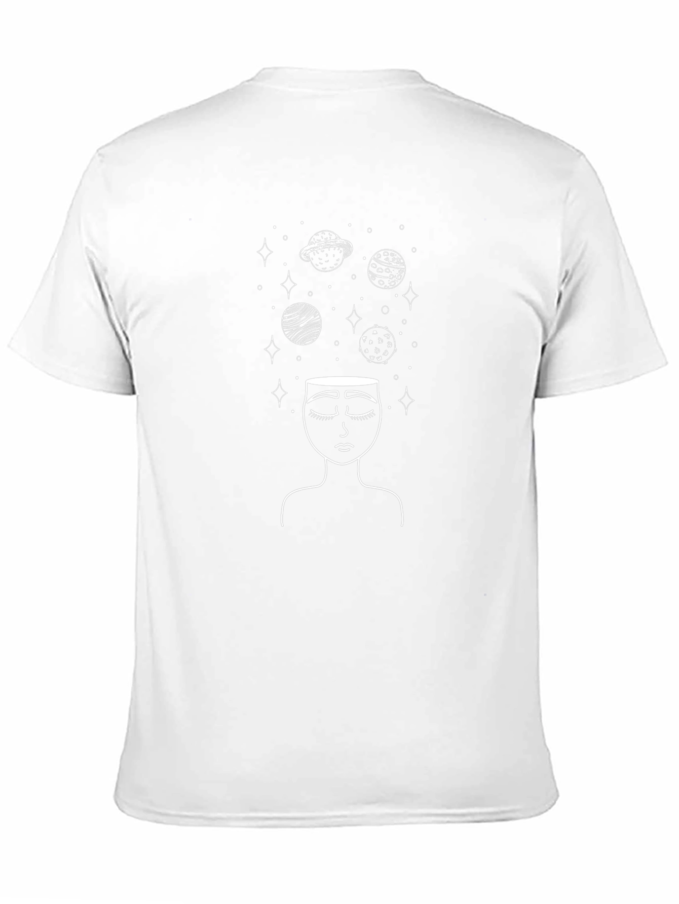 Space Mind T-Shirt - Black Graphic Tee
