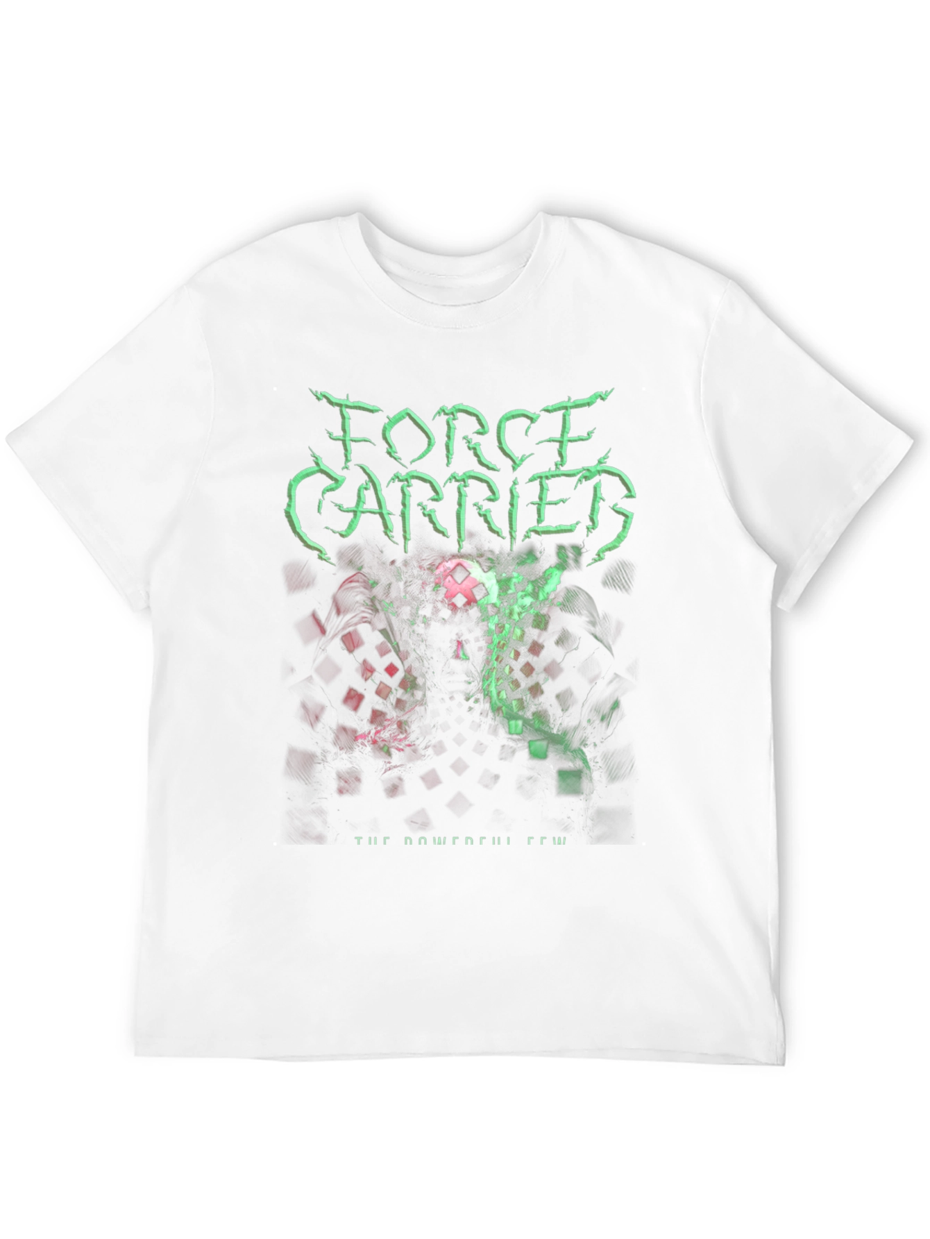 Force Carried Graphic Print Black T-Shirt