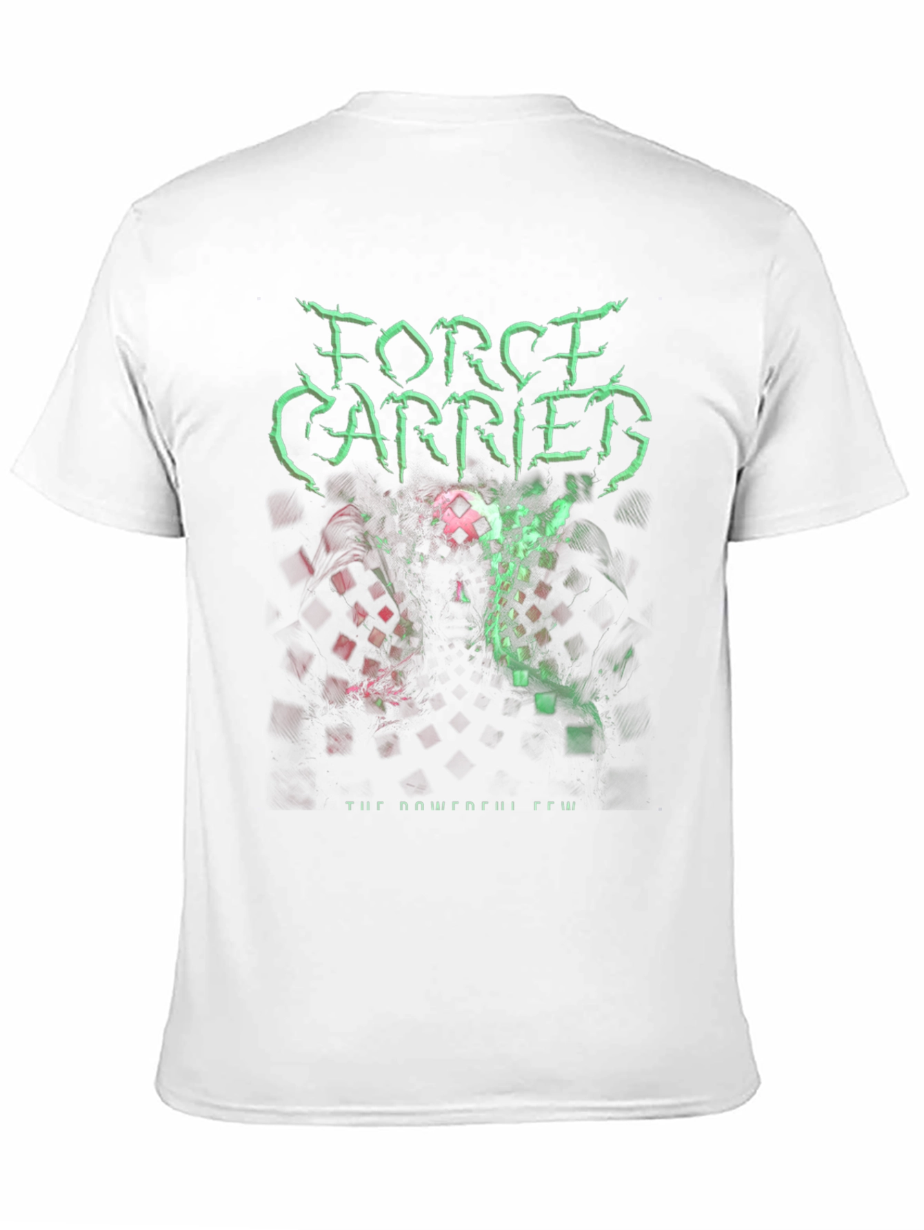 Force Carried Graphic Print Black T-Shirt